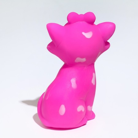 Brying toy "cat" for dogs, 10 cm, pink-3