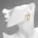 Earrings metal xuping wing, color pink gold