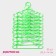 Shoulders - Children's shade hangers for clothes, 26.5 × 14 cm, 10 pcs, green color