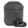 Male bag, genuine leather, black 17x6x20 cm