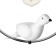 Bayerlux lamp "Bird" E27 40W black and white 25x30x30 cm