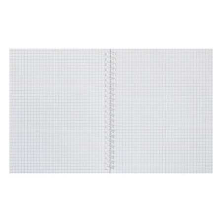 Notebook of 48 sheets in a cage on a crest, Metallic "blue", boumvinyl cover, offset unit-1