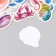Stickers for creativity "Underwater World" embossing silver set 48 pcs 9x7x0.8 cm
