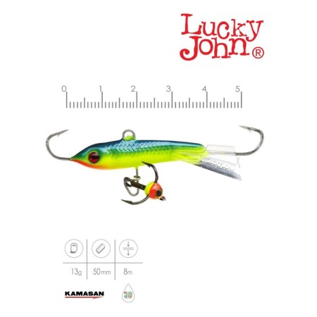 Balancir Lucky John Classic 5 + tee, 5 cm, color 29 blister-1
