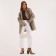 Bag Women's Baget with a zipper, white color