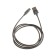 Type -C cable - usb, 2.1 a, metal braid, 1 meter, black
