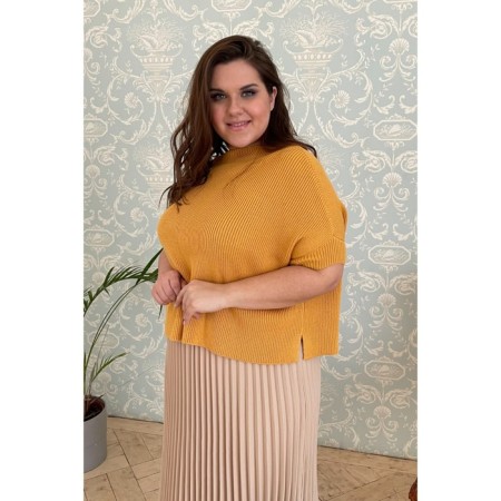 Female jumper, size 50, mustard color-1