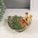 Souvenir Ceramics stand "Green sheet with two birds" 25x19x8 cm