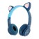 Headphones of Ergolux ElX-BTHP02-C06, wireless, overhead, microphone, 250mach, FM, blue