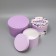Set of hats 3 in 1, gift packaging, Lavender, 18 x 18 x 13–25 x 25 x 15 cm