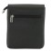 Male bag, genuine leather, black 17x5x18 cm