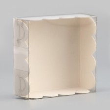 White cookie box, 7 x 7 x 3 cm