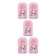 A set of nameplate "cats with wishes" 4 species, 20 pieces, 5 x 8 cm