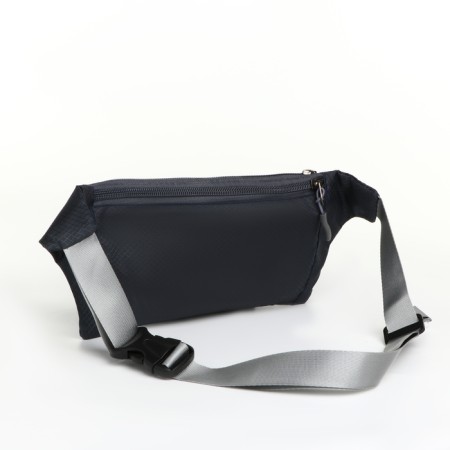Lightning waist bag, 2 outer pockets, black color-2