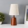 Twenthic lamp "India" 1x40W E27 walnut 16.5x16.5x35cm