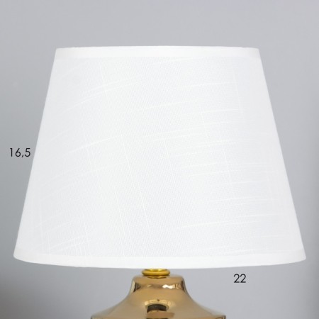 HELP LAM "Maria" 1x40W E14 white/gold 22x22x36cm-2