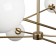 Bumble chandelier, 6x35W G9, brass color