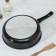 Silenik Promo, 3.5 l, d = 26 cm, h = 8 cm, glass cover, plastic handle, anti -stick coating, black color