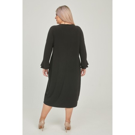 Female dress, size 62, black color-4
