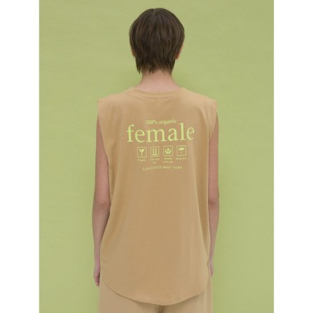 Female T -shirt, size 42, sandy color