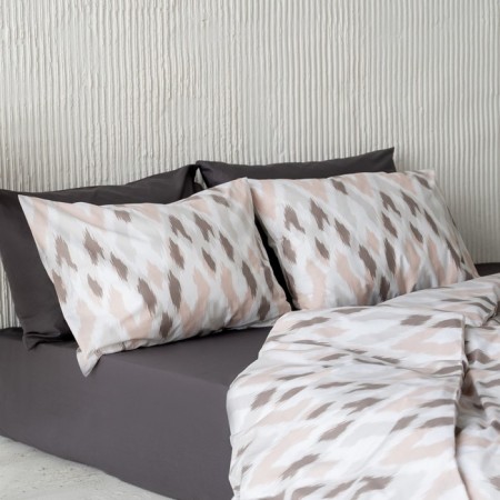 Set of pillowcases "Solo", size 70x70 cm, beige color, 2 pcs