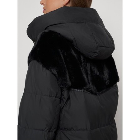 Winter jacket female, size 50, black color-13