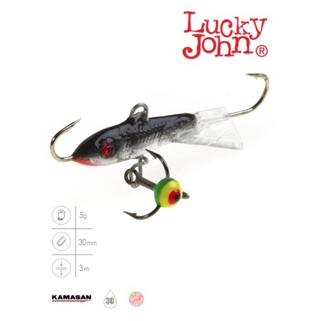 Balancir Lucky John Classic 3 + tee, 3 cm, color 13h blister