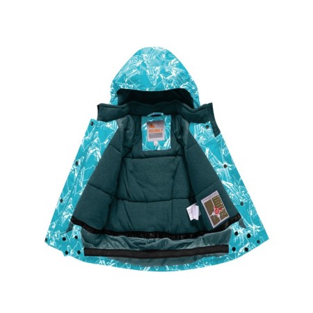 Ski costume for a girl, height 98 cm, turquoise color-3