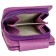 A button wallet, department for bills/maps (8)/coins, purple color 10x10.5x3.5cm