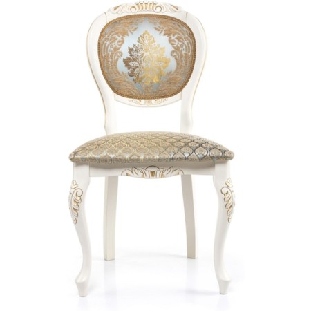Wooden chair Adriano 2 array of beech/fabric, milk/gray 50x54x97 cm-4
