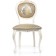 Wooden chair Adriano 2 array of beech/fabric, milk/gray 50x54x97 cm