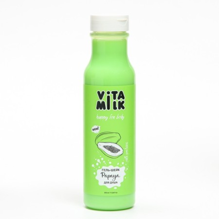 Vitamilk gel shower, papaya and milk, 350 ml
