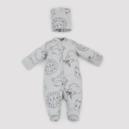 Kinderlitto “Beasts on gray” discharge kit, 4 items, height 50-56 cm-2