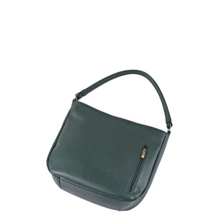 Bag Female claim. Kozh, lightning, green color-1
