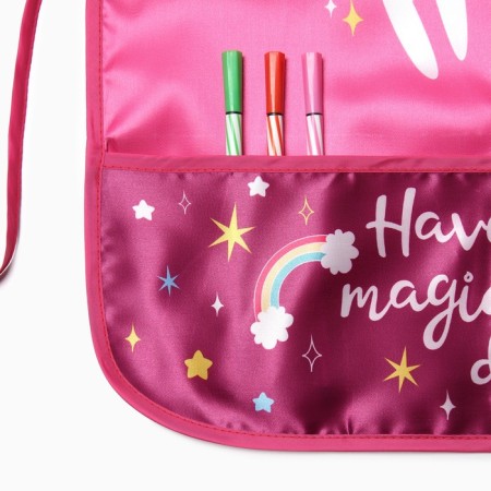 Set of children for creativity Ethel "Unicorn" apron 49 x 39 cm and sleeves-2