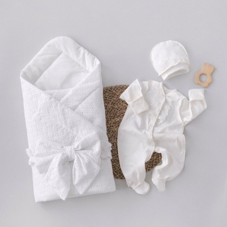 Kinderlitto Richelieu discharge kit, 4 items, height 50-56 cm, color milk