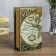 Safe-book wood "Map of the discoverers" 17x11x5 cm
