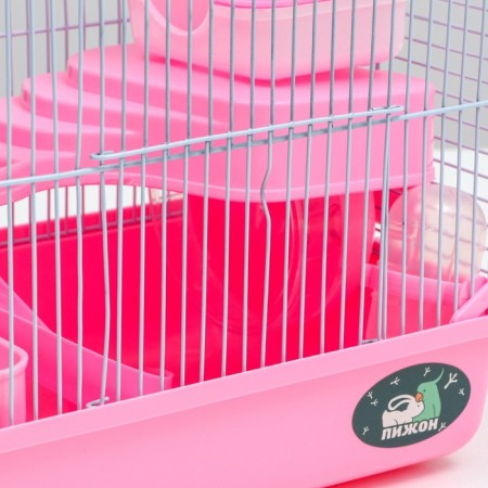 The cage for rodents "Pigzon", 27 x 21 x 27 cm, pink-9