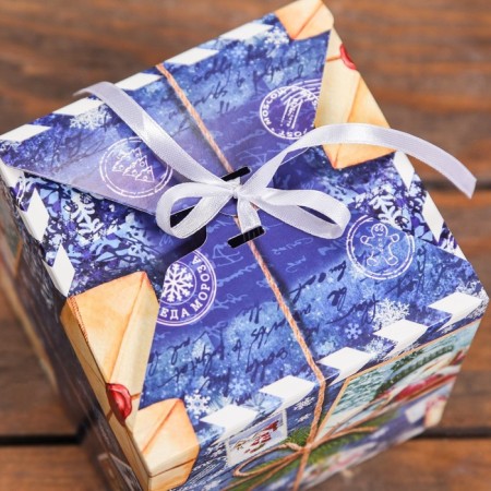 Folding box "Santa Claus" 12 x 12 x 12 cm-2