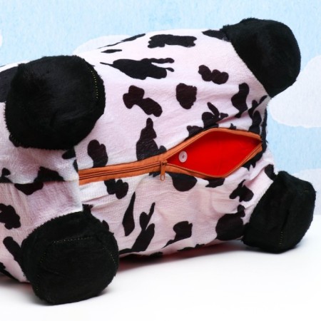 Toy - nursery jumper "Cows" rubber inflatable, 50x27cm, in a case, black and white-3