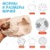 Developing tactile ball-soroter 2 in 1, with a squeak, 5 pcs, crumb I