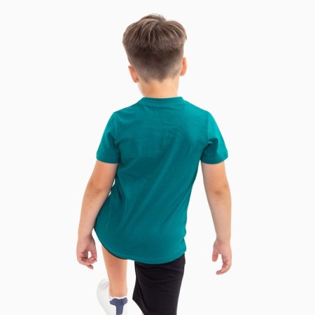 T -shirt for children, emerald color, height 152 cm-2