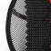 Orthopedic back on the seat reinforced, rhombus, 38 × 39 cm, black
