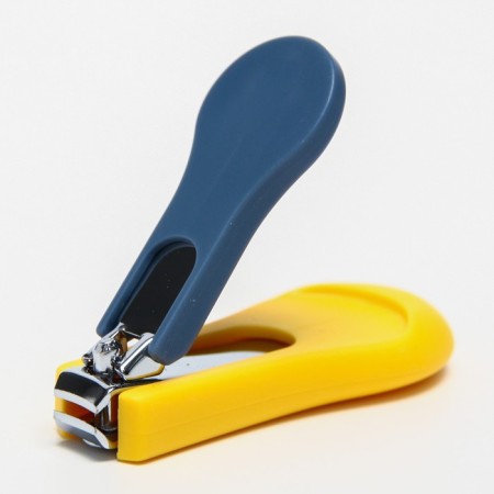 Children's manicure set (scissors, kniper, saw, tweezers), yellow color-5