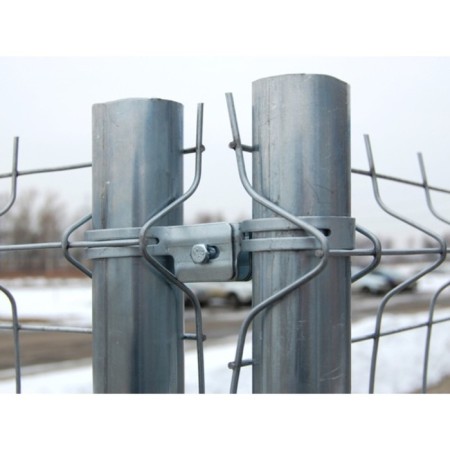 Fastening, for temporary fences, d = 51 mm, zinc, gray-1