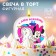 Candle for the cake "Happy Birthday!", 8 x 8 cm, Minnie and unicorn
