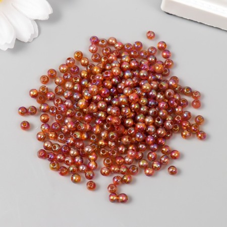 Beads for creativity plastic "Bronze mother -of -pearl" set 20 g d = 0.4 cm