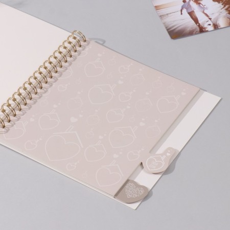 Photo album on spirals 20 sheets "We Family" Volumetric Element + 4 tabs 24x24 cm-5