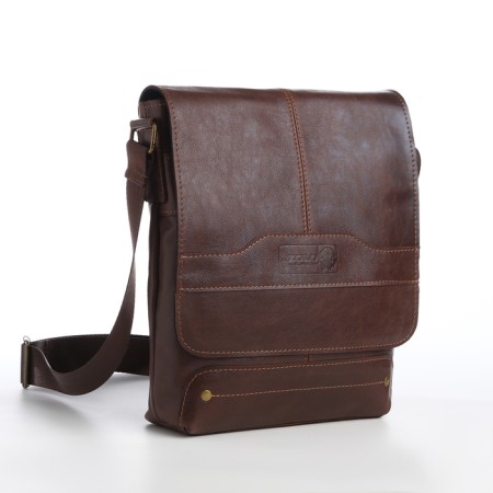 Male bag, xl zolo, brown color-1