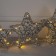 LED figure "Silver stars" 20, 25, 30 cm, metal, 220 V, glow warm white